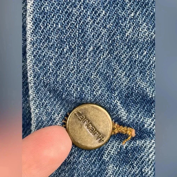 Carhartt Denim Trucker Jean Jacket Size 2XL - Picture 8 of 14